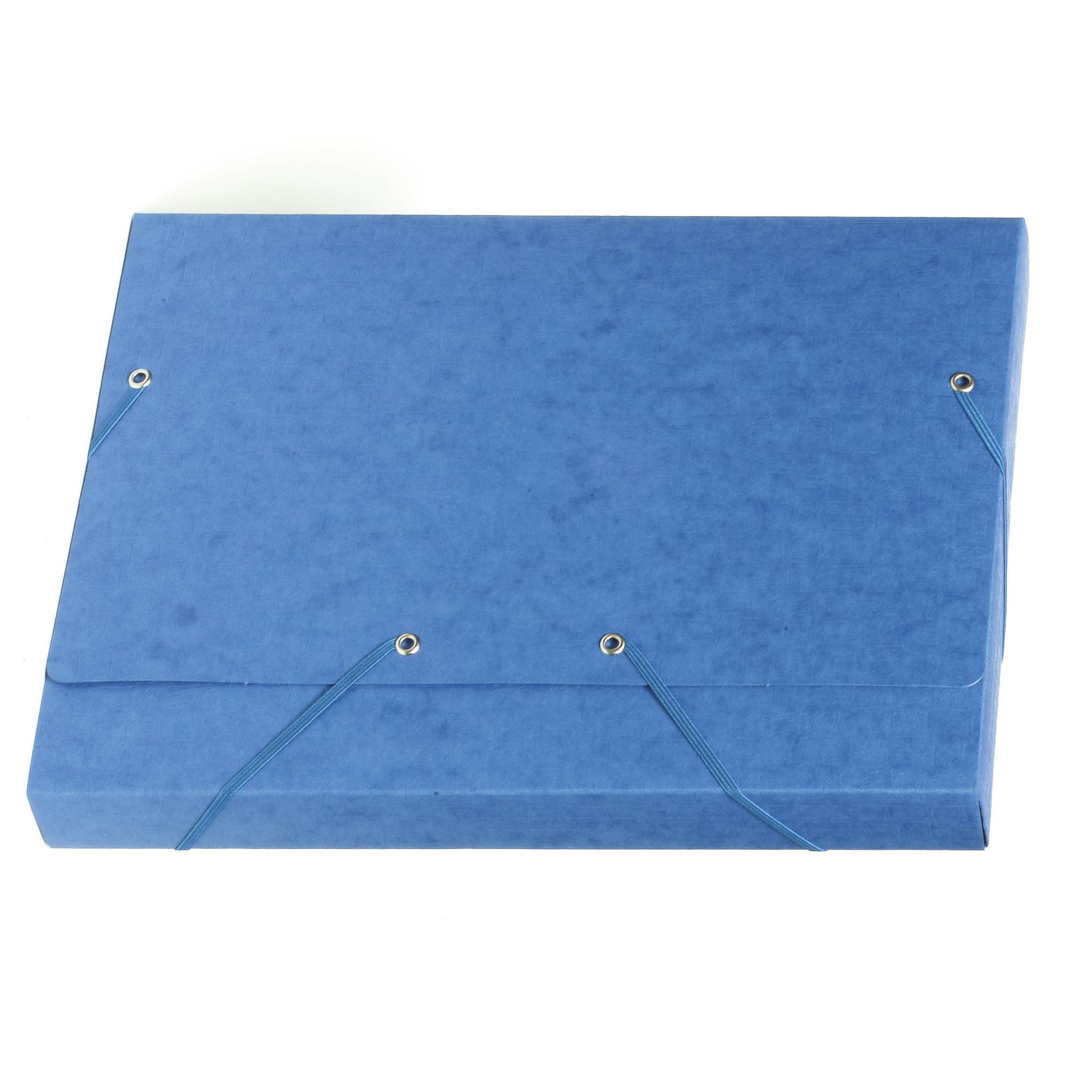 Exacompta 25x Sammelmappe + Gummizug 3 Klappen Karton 425g A4 MAXI Türkis 17112H