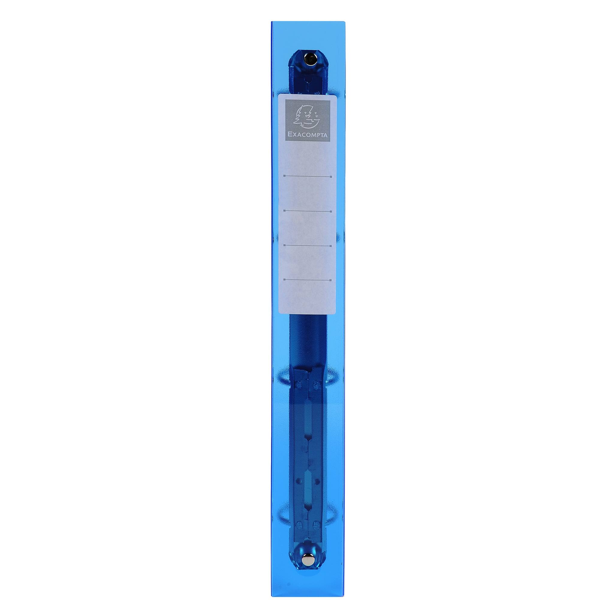 Exacompta 10x mittelfestes Ringbuch 4 Ringe PP 700µ PP- A4 Maxi Hellblau 51772E
