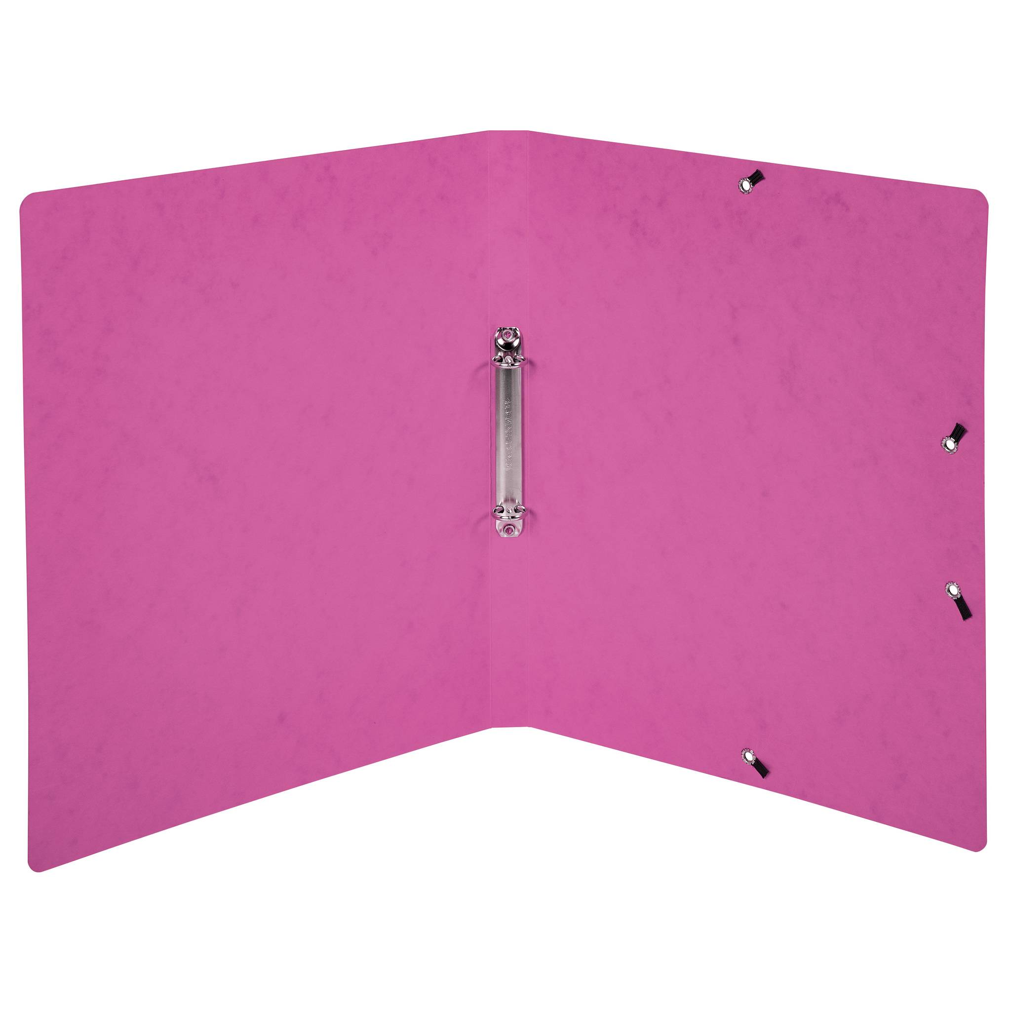 Exacompta 10x Ringhefter A4, 2 Ringe 15mm, Karton, bedruckt, Rosa, 542557E