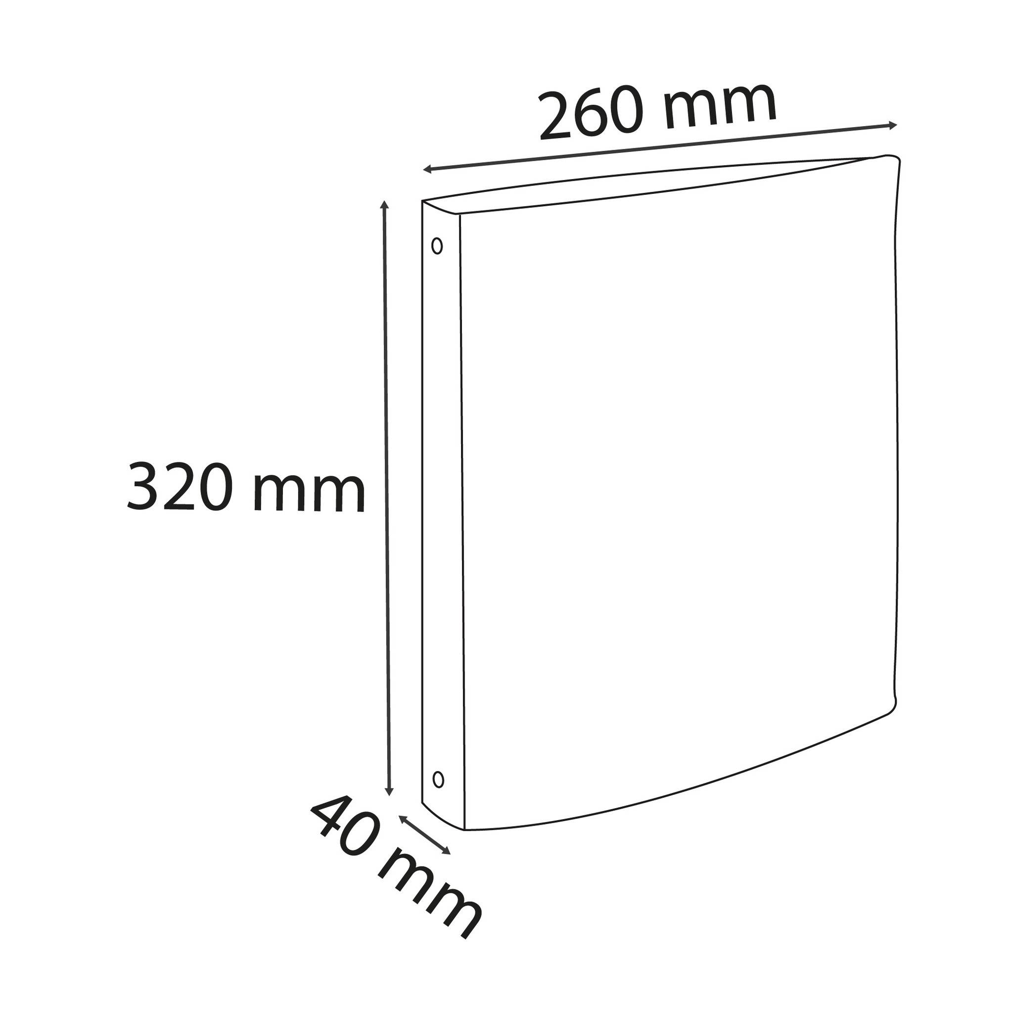 Exacompta 20x Ringbuch PP 18mm 4Ring 30mm Rücken 40mm 32x26cm A4 Hellblau 51471E