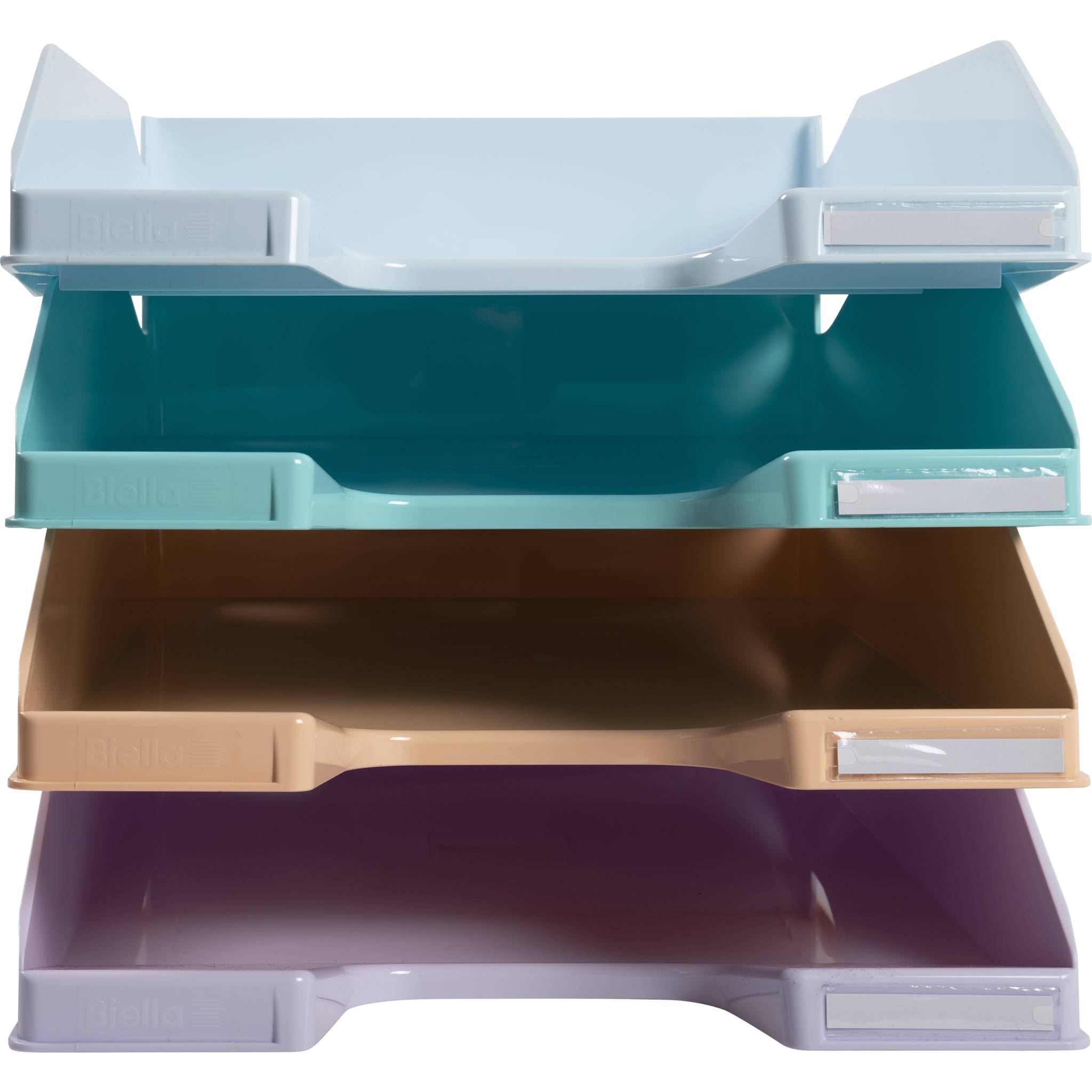 Exacompta Set mit 4 Briefablagen COMBO MIDI, Aquarel - sortiert - 113296SETD