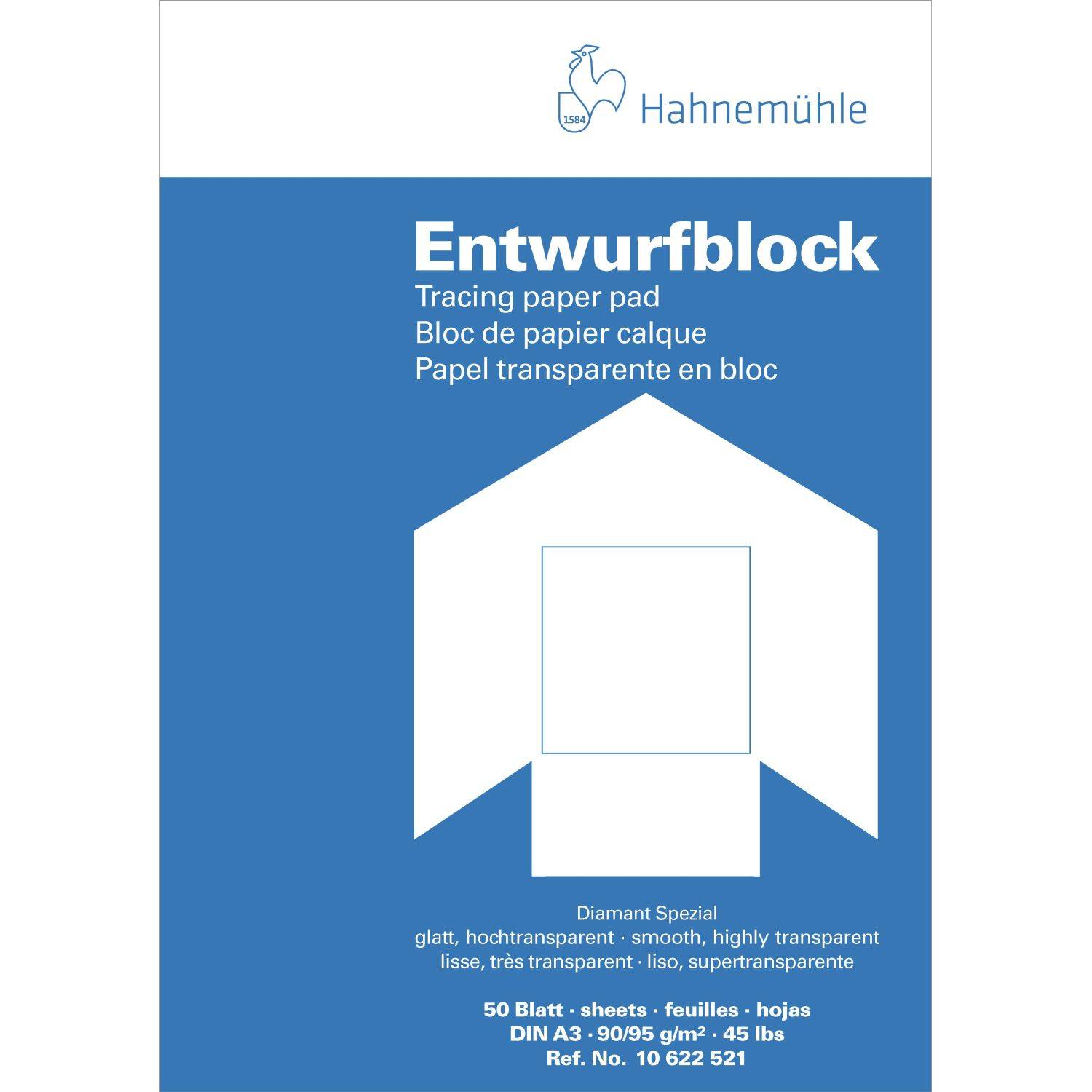 Transparentblock A3 90/95 g/qm 50 Blatt