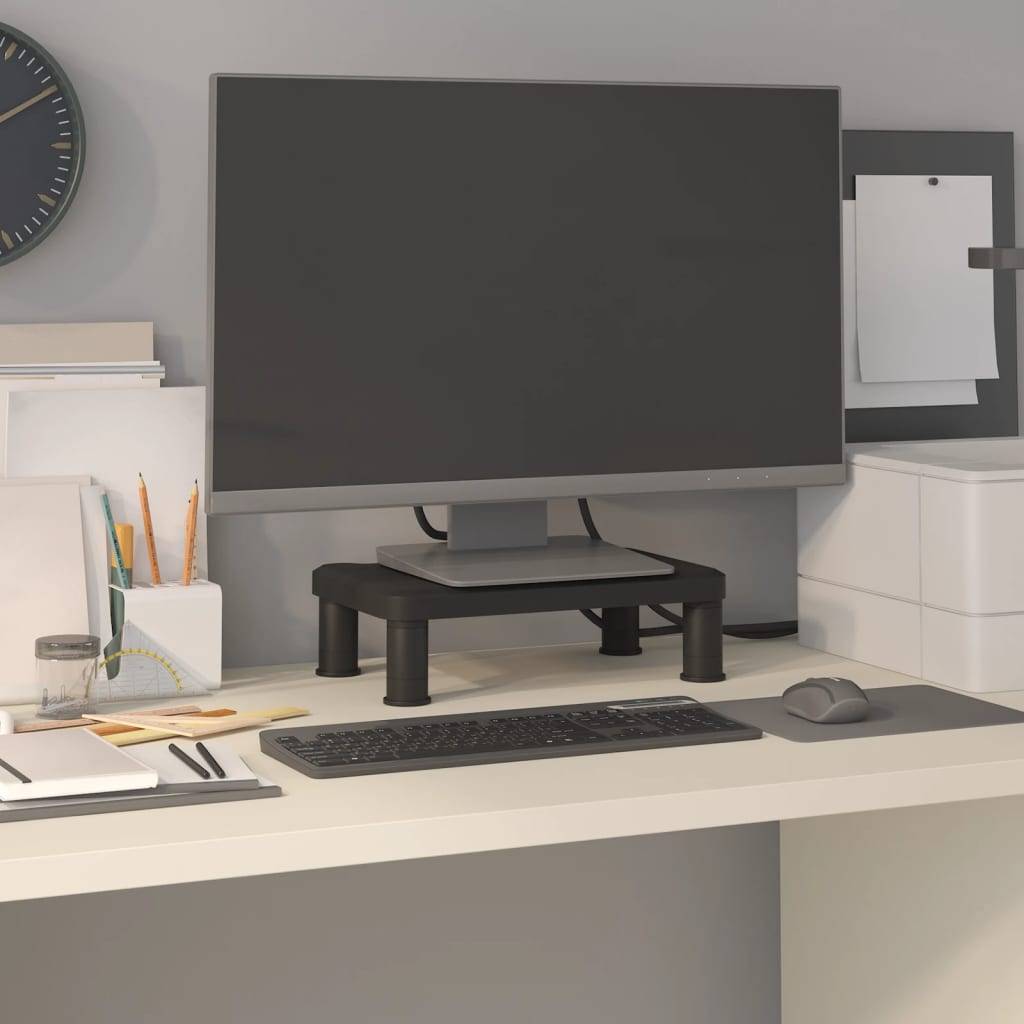 vidaXL Monitorständer Schwarz 38x24x10,5 cm