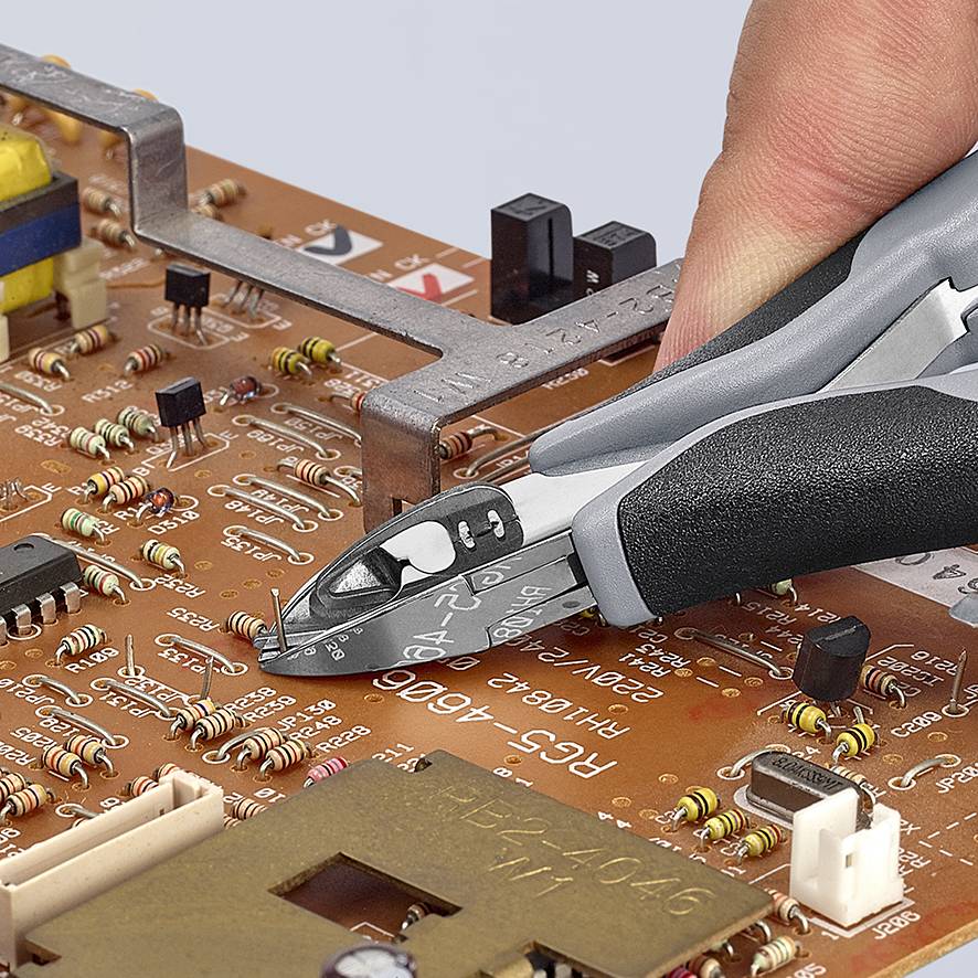 Knipex 77 12 115 ESD 77 12 115 ESD ESD Seitenschneider mit Facette 115 mm