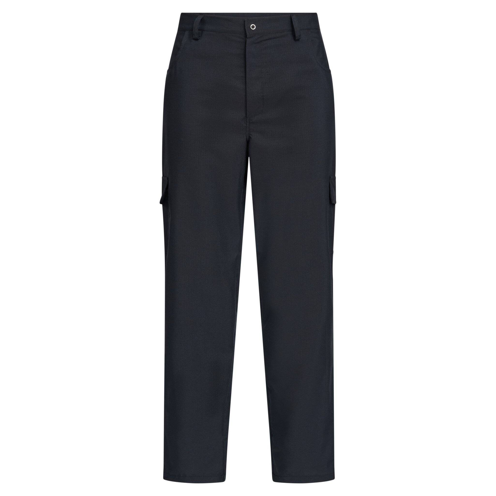 ESD-Hose, Gummizug im Bund, Druckknopf, unisex, schwarz, L