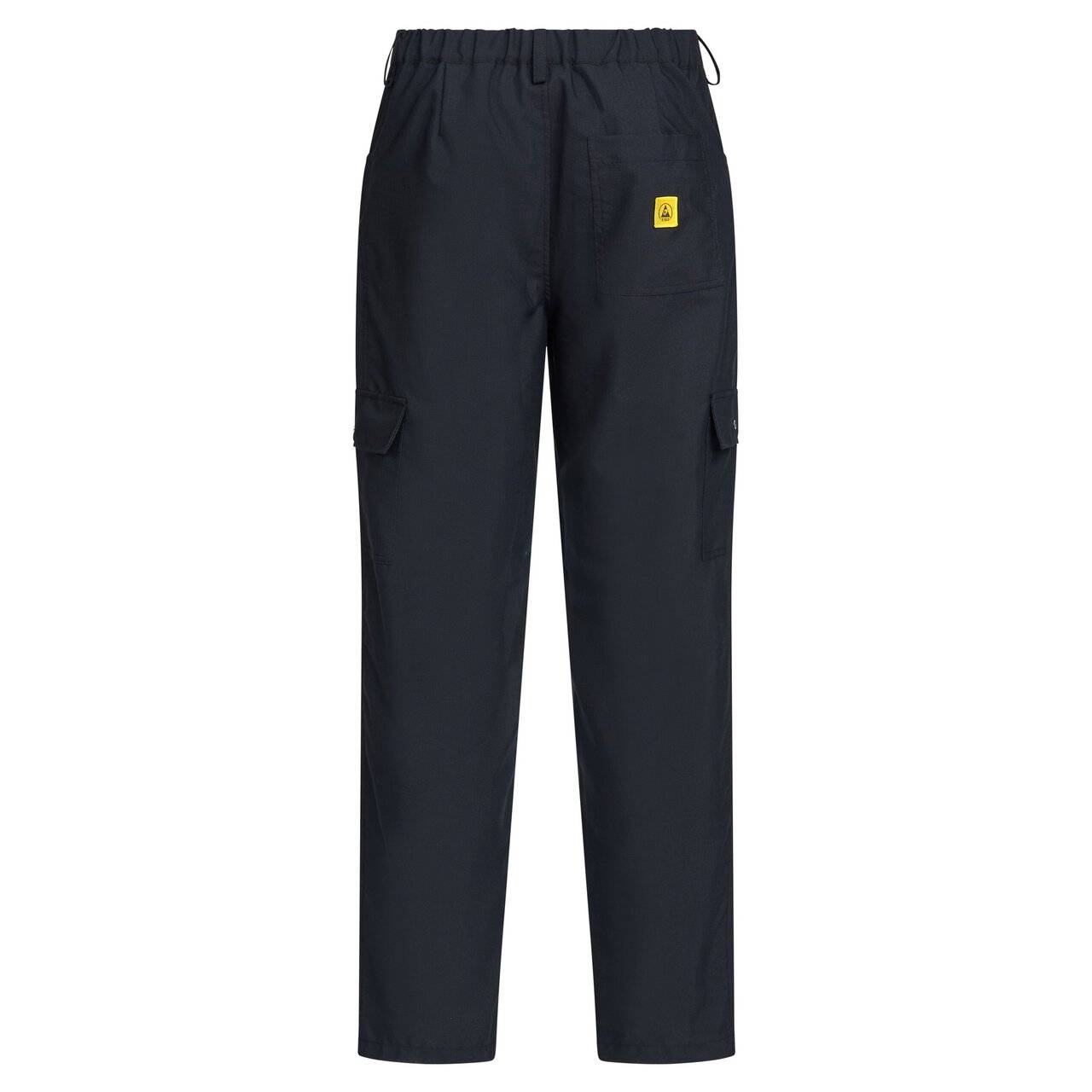 ESD-Hose, Gummizug im Bund, Druckknopf, unisex, schwarz, L