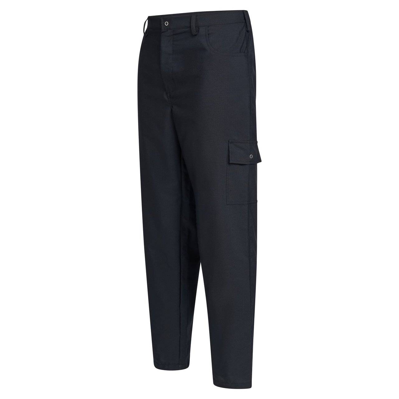 ESD-Hose, Gummizug im Bund, Druckknopf, unisex, schwarz, L