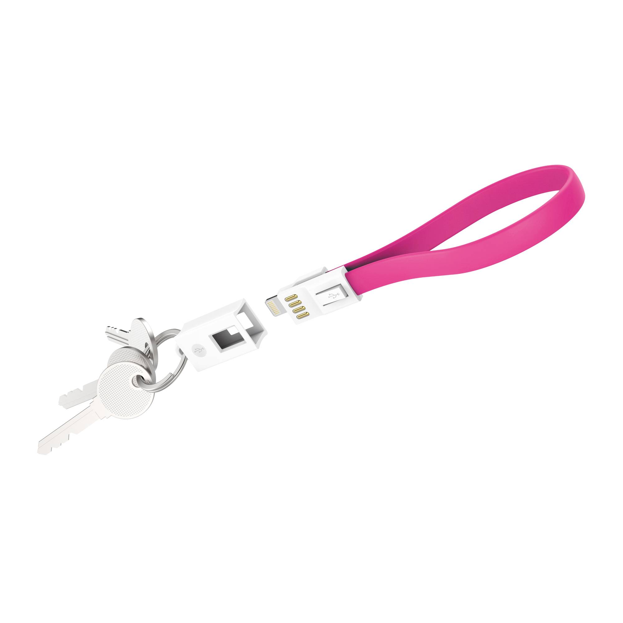 Kabel XLayer Colour Line Key Cable Lightning 0.2 m Pink
