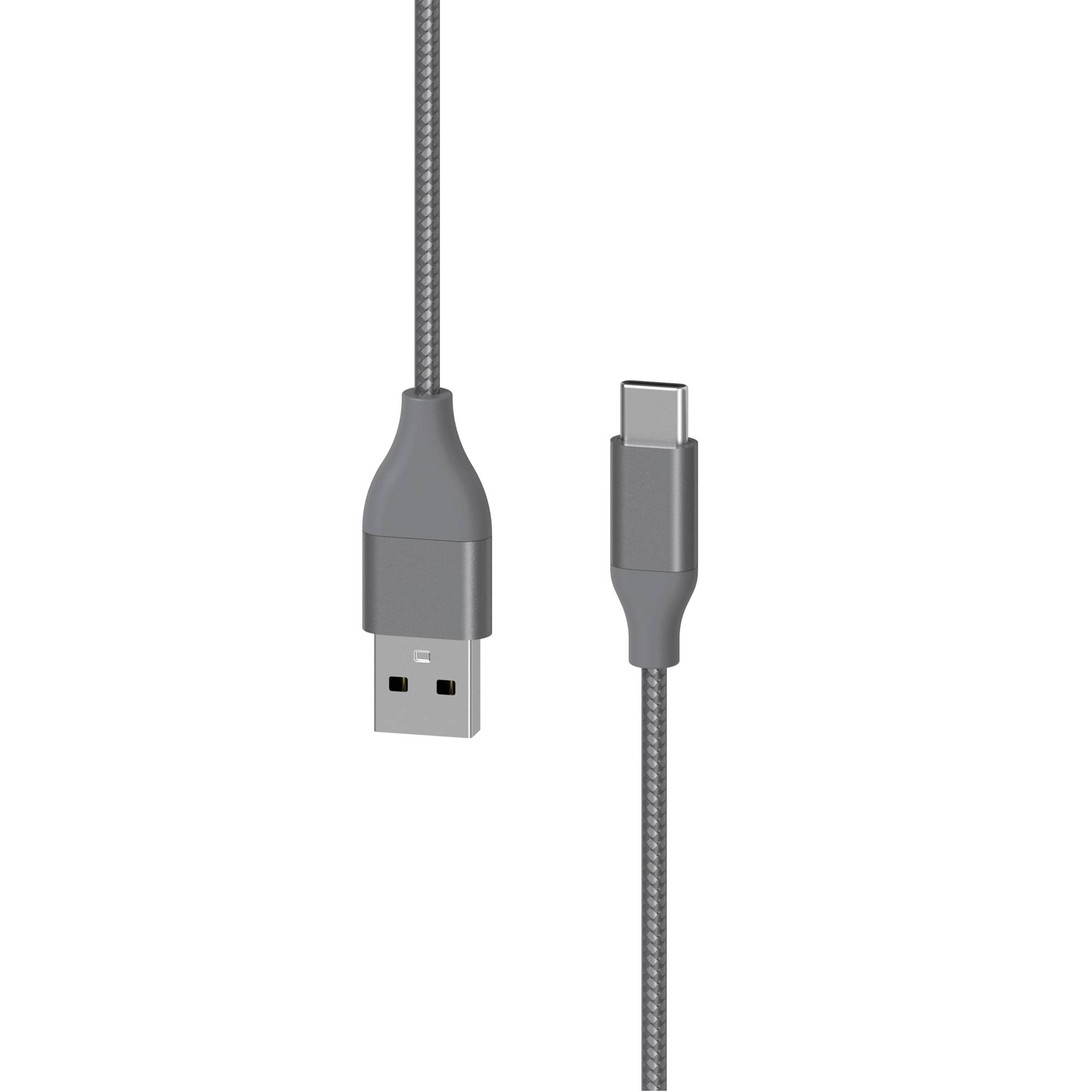 Kabel XLayer PREMIUM Metallic USB to Type C (USB-C) Cable 1.5 m (Fast Charging 3A/USB 2.0) Space Grey