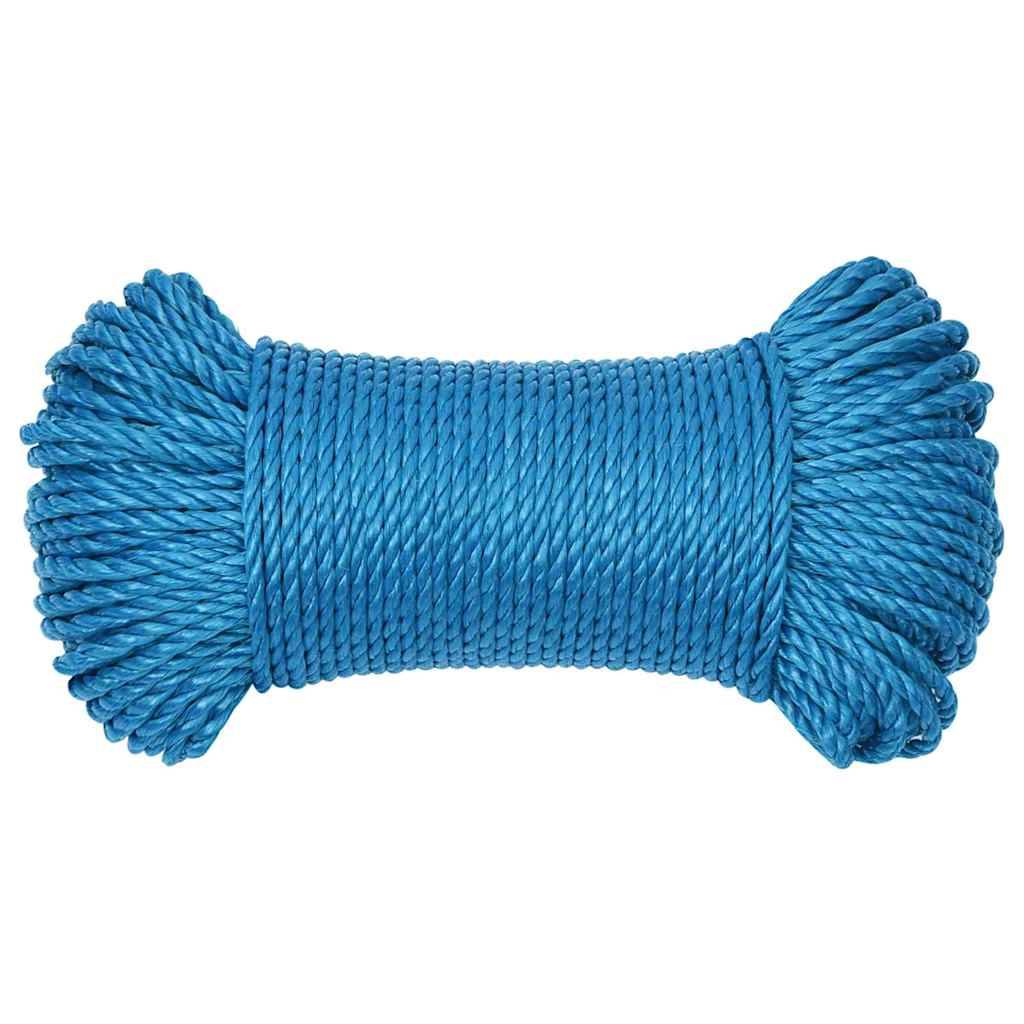 vidaXL Arbeitsseil Blau 3 mm 500 m Polypropylen