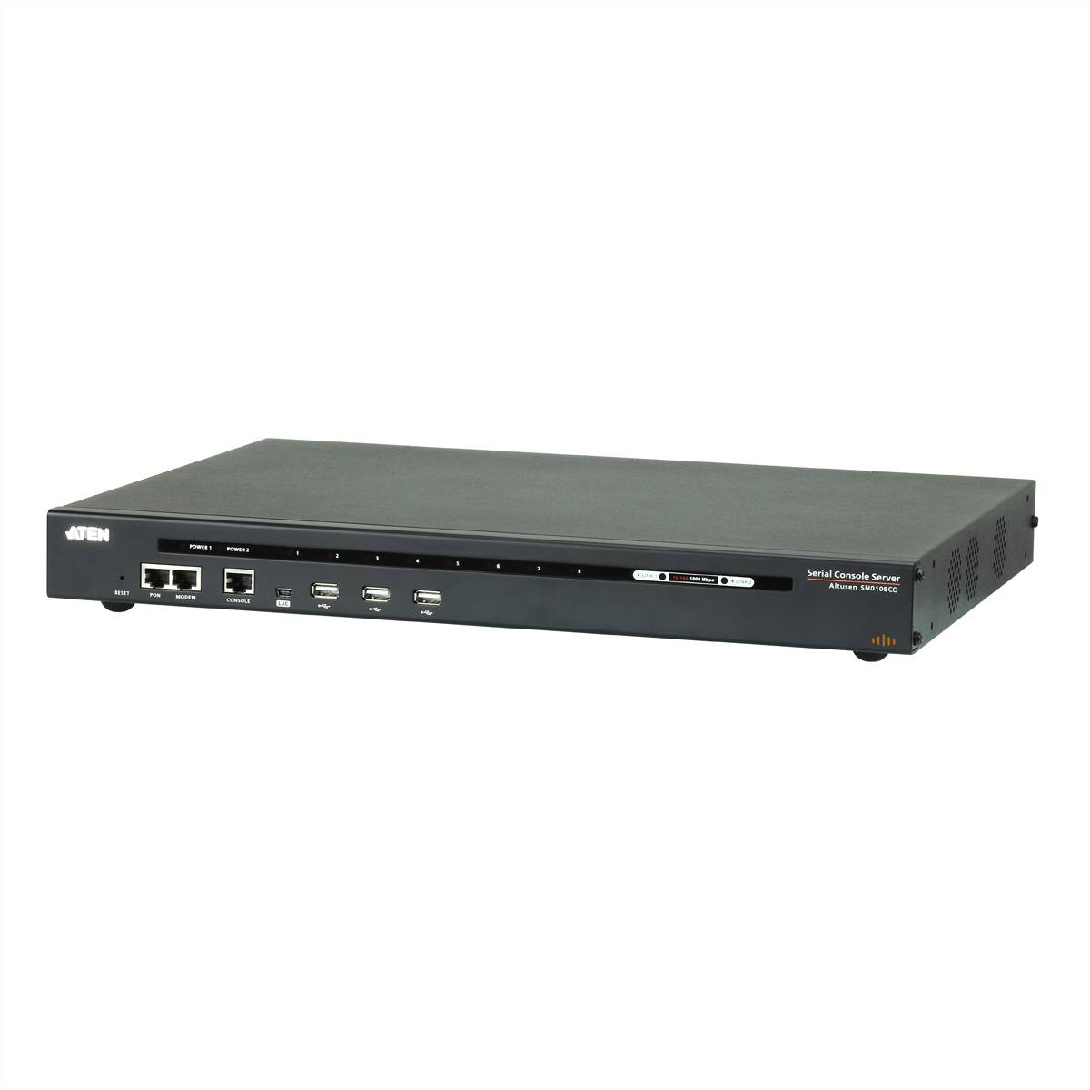 ATEN SN0108CO 8-Port Serieller Konsolen Server mit Dual-Strom/LAN