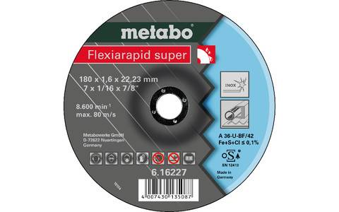 Metabo Flexiarapid super 180x1,6x22,23 mm Inox Trennscheibe gekröpft
