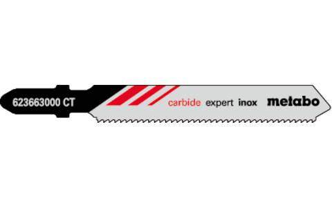 3 Stichsägeblätter, Inox (rostfreier Stahl), Serie "expert", 57/ 1,4 mm, HM (623663000)