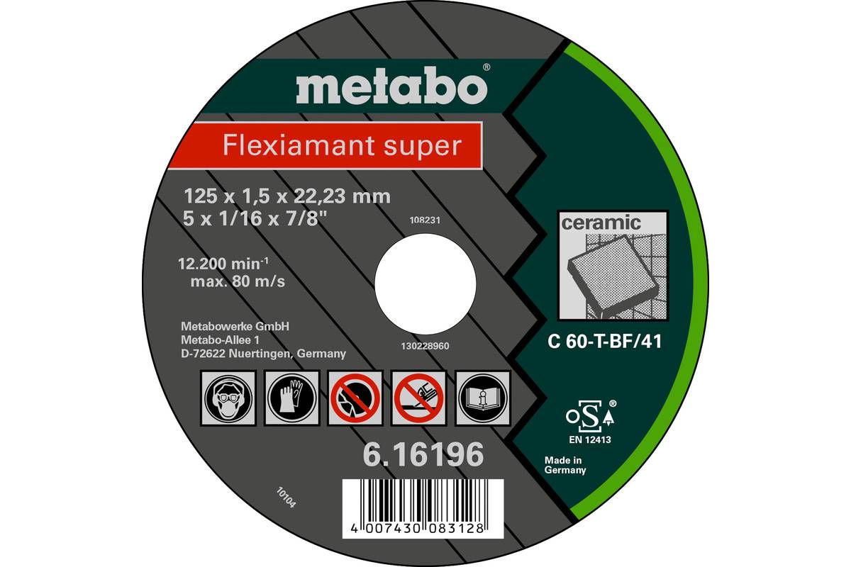 Metabo Flexiamant super 115x1,5x22,23 Keramik Trennscheibe gerade