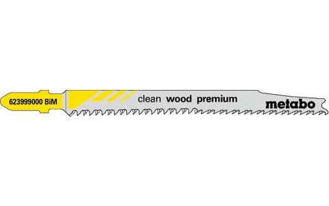 Stichsägeblätter clean wood premium Nutz-L.93mm Zahnt.2,2mm BiMetall Z. Metabo