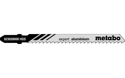 Stichsägeblätter expert aluminium Nutz-L.74mm Zahnt.3mm HSS gefr. geschr. 5 St.