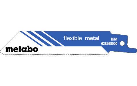 5 Säbelsägeblätter, Metall, Serie "flexible", 100x 0,9 mm, BiM, 1,41 mm/ 18 TPI (628268000)