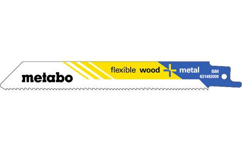 2 Säbelsägeblätter, Holz+Metall, Serie "flexible", 150x 0,9 mm, BiM, 1,8-2,6 mm/ 10-14 TPI (631094000)