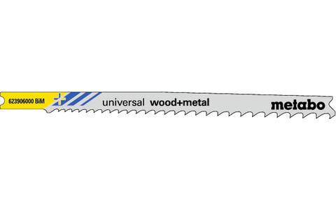 5 U-Stichsägeblätter, Holz+Metall, Serie "pionier", 107/ 2,4-5,0 mm, progressiv, BiM, Universalschaft (623906000)