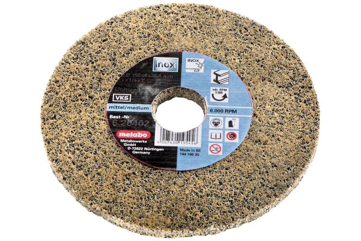 Vlies-Kompaktschleifscheibe "Unitized", mittel, 125x6x22,23 mm, für Winkelschlei