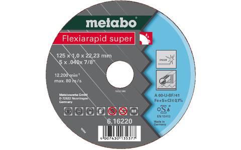 Metabo Flexiarapid super 105 x 1 x 16 Inox Trennscheibe Form 41