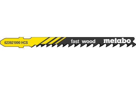 5 Stichsägeblätter, Holz, Serie "professional", 74/ 4,0-5,2 mm, progressiv, HCS, mit Eintauchspitze (623921000)