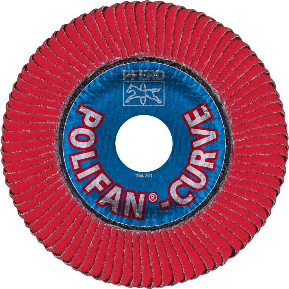 PFERD POLIFAN-Fächerscheibe PFR 115-L CO 60 SGP CURVE STEELOX