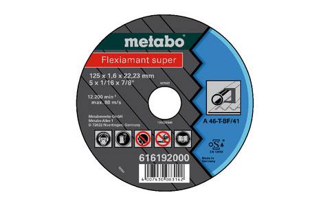 Metabo Flexiamant super 125x1,6x22,23 Stahl Trennscheibe gerade