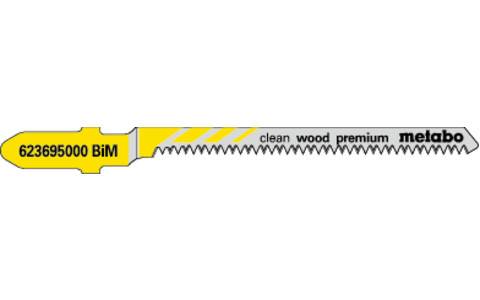 Stichsägeblätter clean wood premium Nutz-L.57mm Zahnt.1,4mm BiMetall Metabo