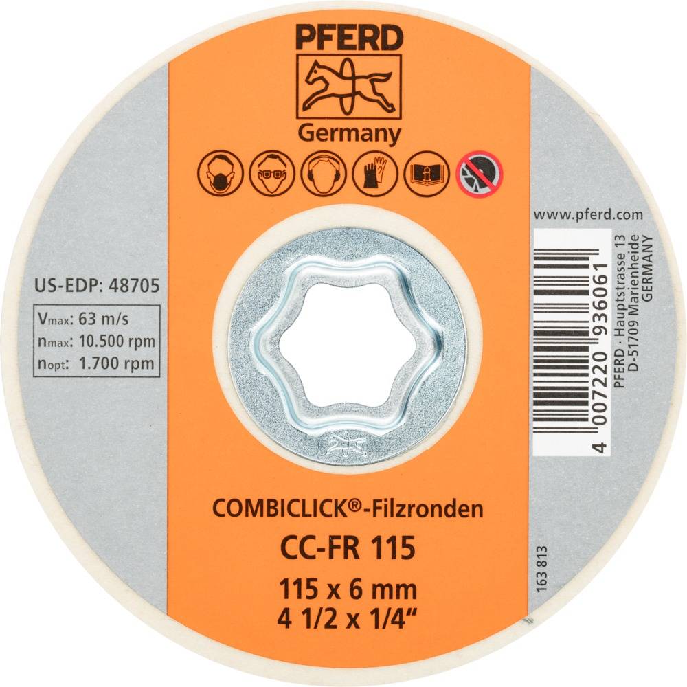 PFERD COMBICLICK Filzronde CC-FR 115