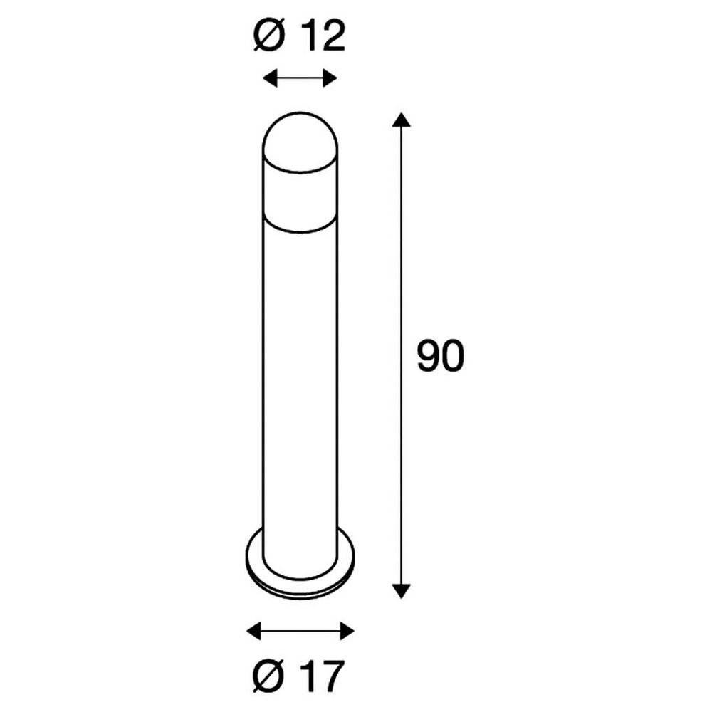 SLV 231475 C-Pol Außenstandleuchte LED E27 24 W Anthrazit