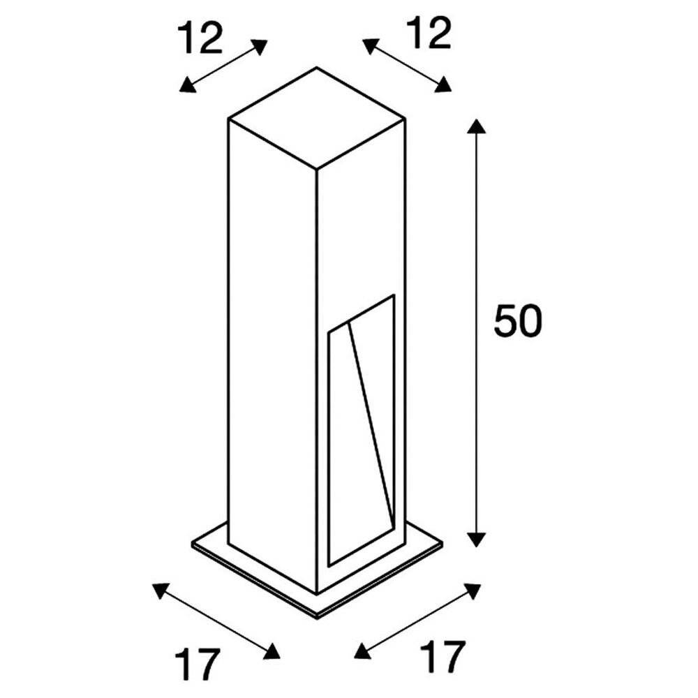 SLV 231370 Arrock Stone LED-Außenstandleuchte 6W Stein-Grau