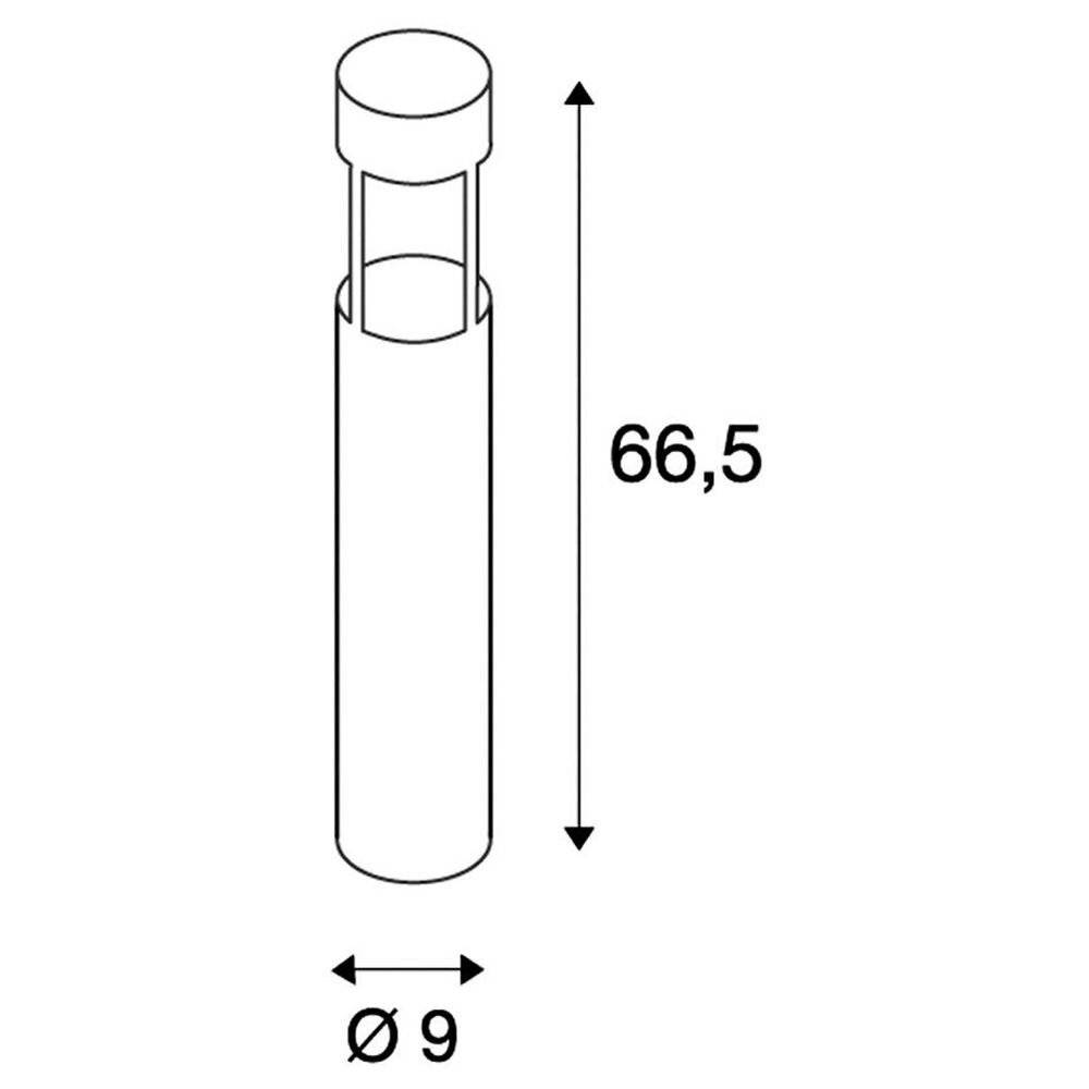 SLV 231457 LED-Außenstandleuchte 6.3 W Rost