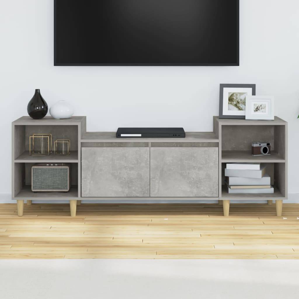 vidaXL TV-Schrank Betongrau 160x35x55 cm Holzwerkstoff