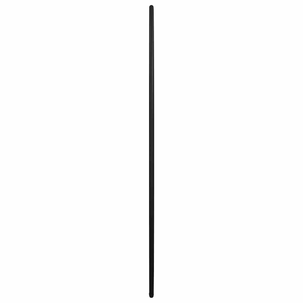 vidaXL Wandspiegel Schwarz Ø 50 cm Rund