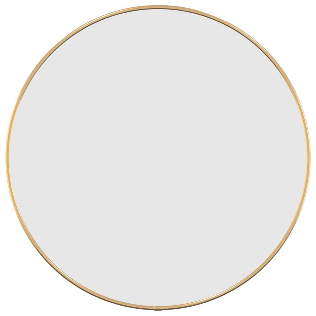 vidaXL Wandspiegel Golden Ø 50 cm Rund