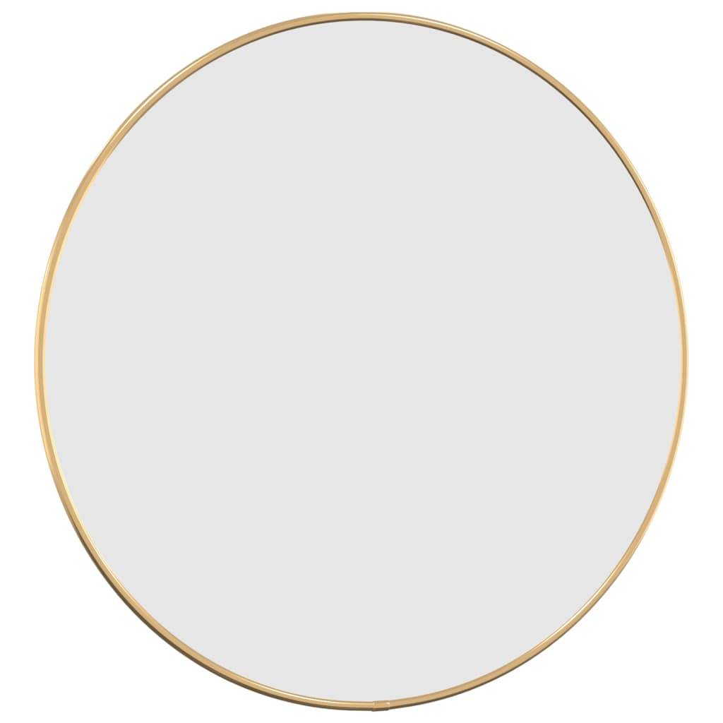 vidaXL Wandspiegel Golden Ø 50 cm Rund