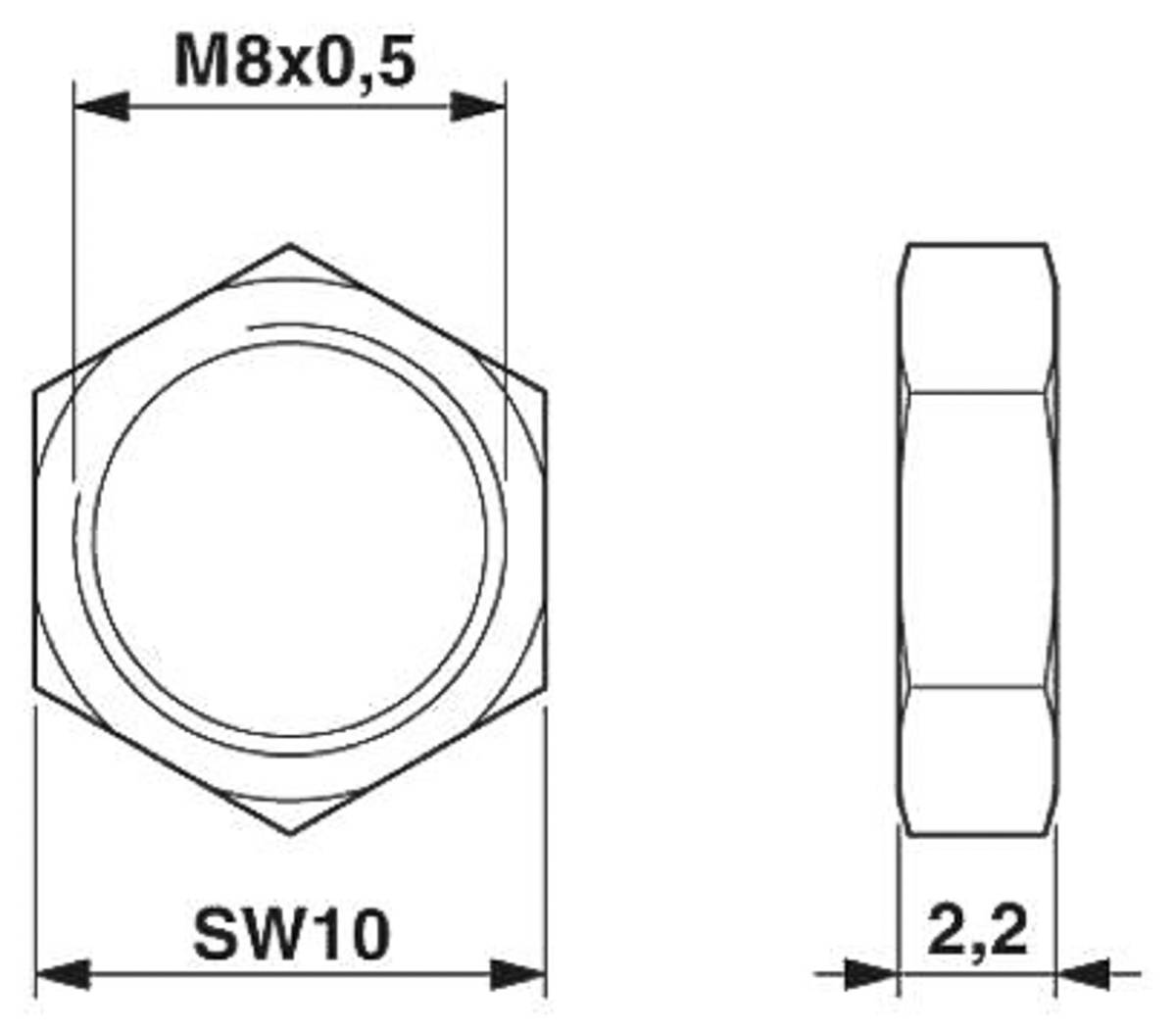 Phoenix 1504071SACC-E-MU-M 8Flachmutter