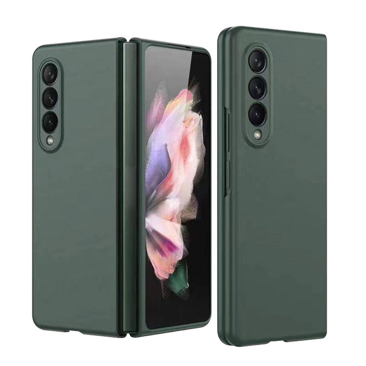 Für Samsung Galaxy Z Fold4 5G Design Cover Handy Tasche Hülle Etuis Muster Grün