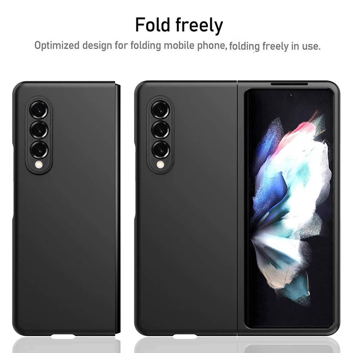 Für Samsung Galaxy Z Fold4 5G Design Cover Handy Tasche Hülle Etuis Muster Grün