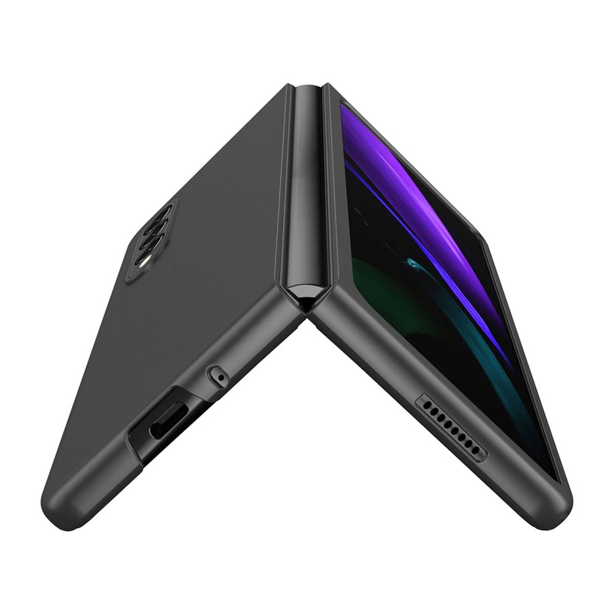 Für Samsung Galaxy Z Fold4 5G Design Cover Handy Tasche Hülle Etuis Muster Grün