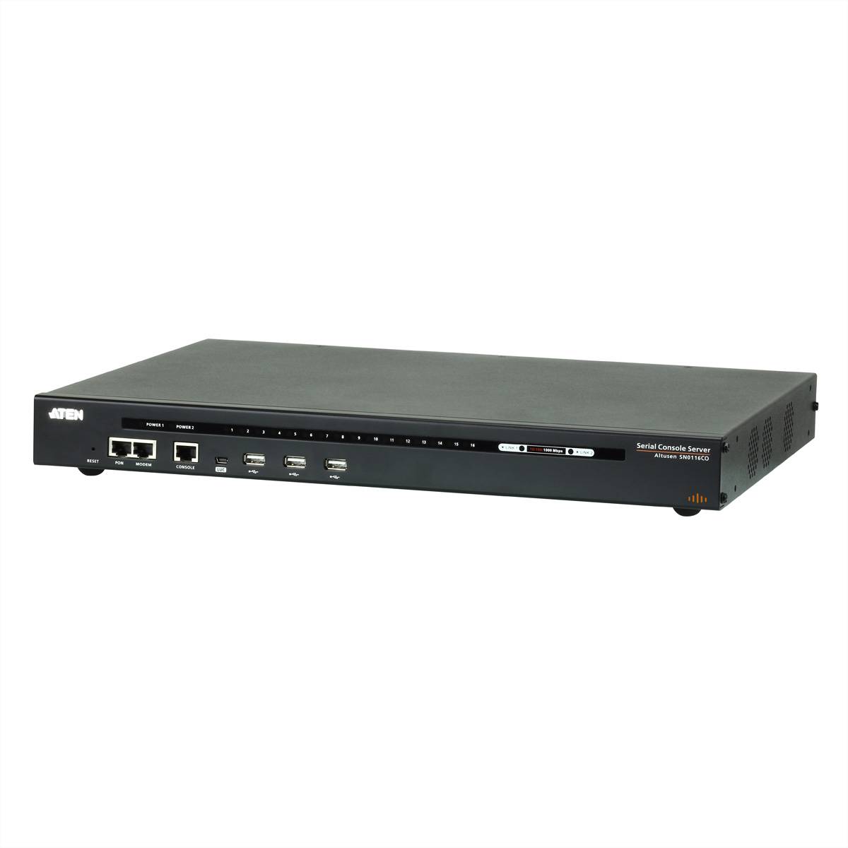 ATEN SN0116CO 16-Port Serieller Konsolen Server mit Dual-Strom/LAN