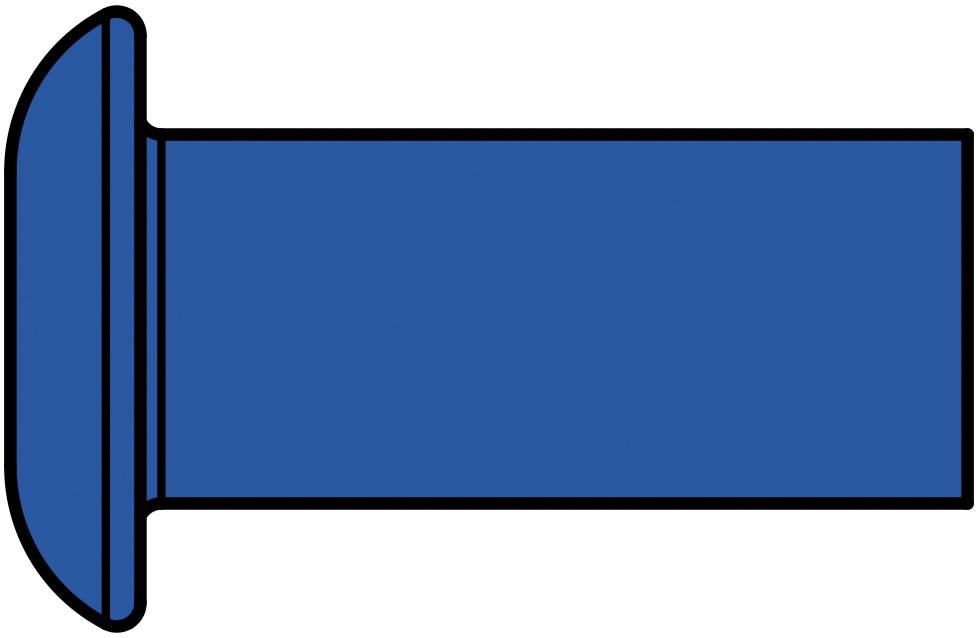 Magazin-Blindniet G-Speed Stahl Flachrundkopf 3,2 x 5,5 , Länge: 485 mm, Übergrö