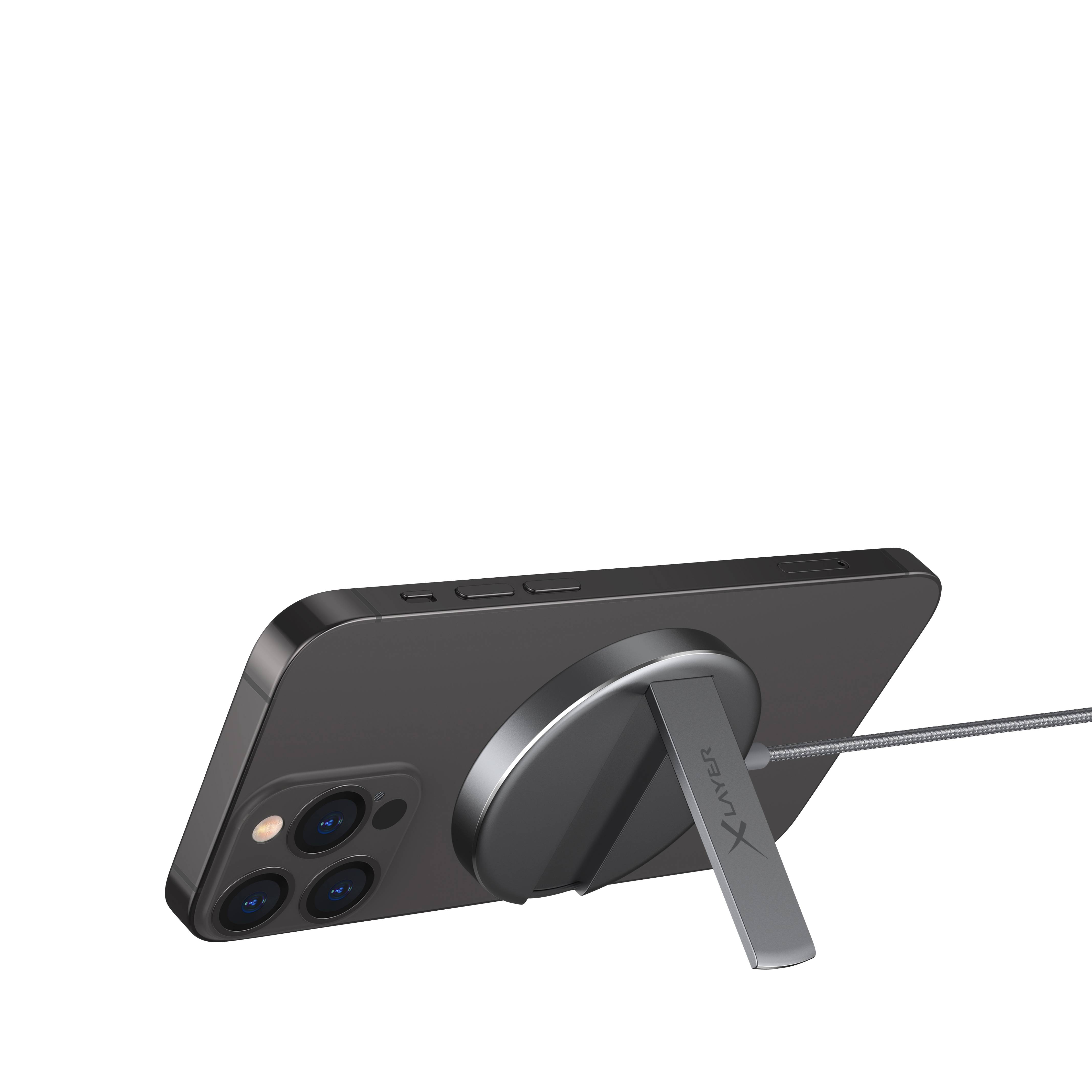 XLayer MagFix Pro Wireless Charging Stand magnetisch 15W Space Grey