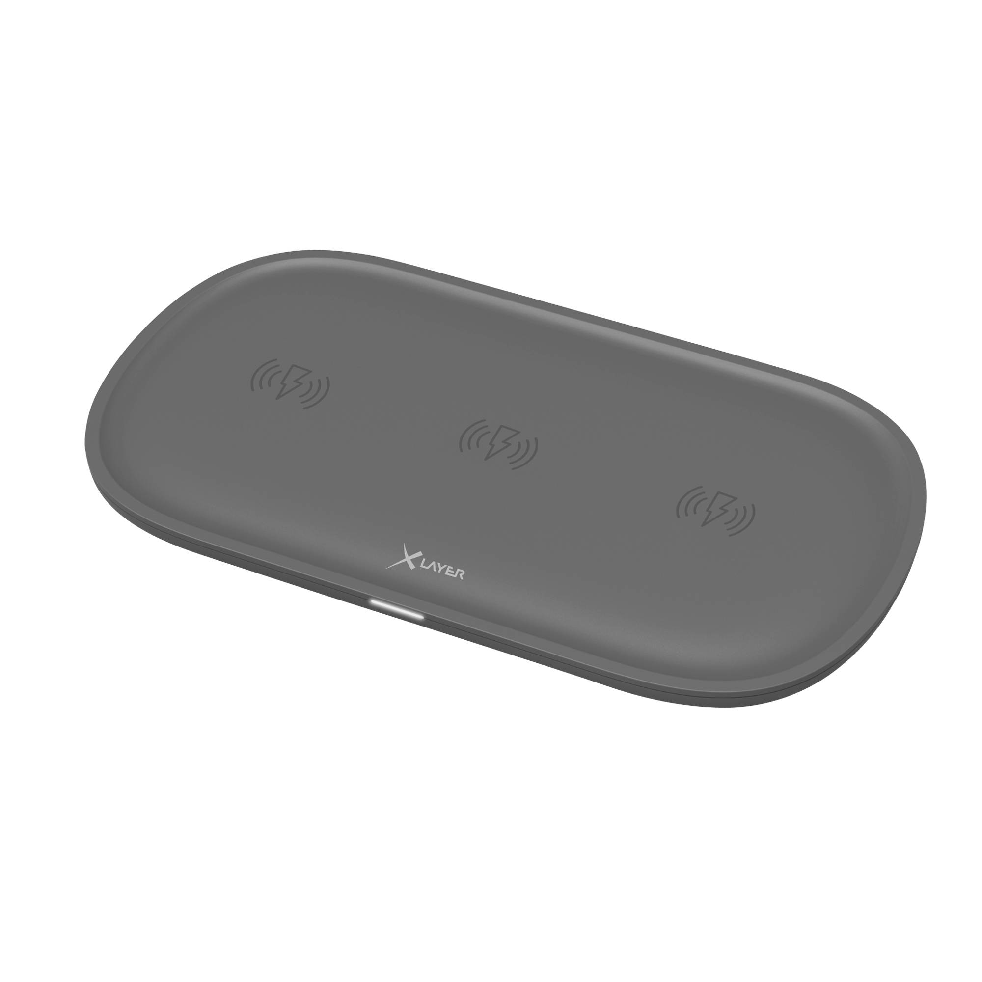 Ladegerät XLayer Wireless Charging Pad Family 10W Triple Anthracite