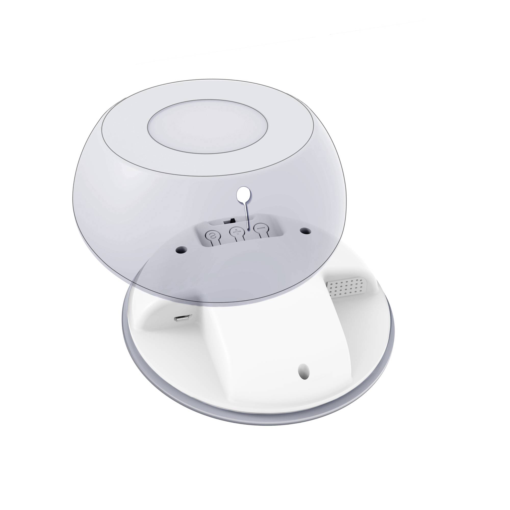 Ladegerät XLayer Wireless Charging Clock Light 10W Anthracite