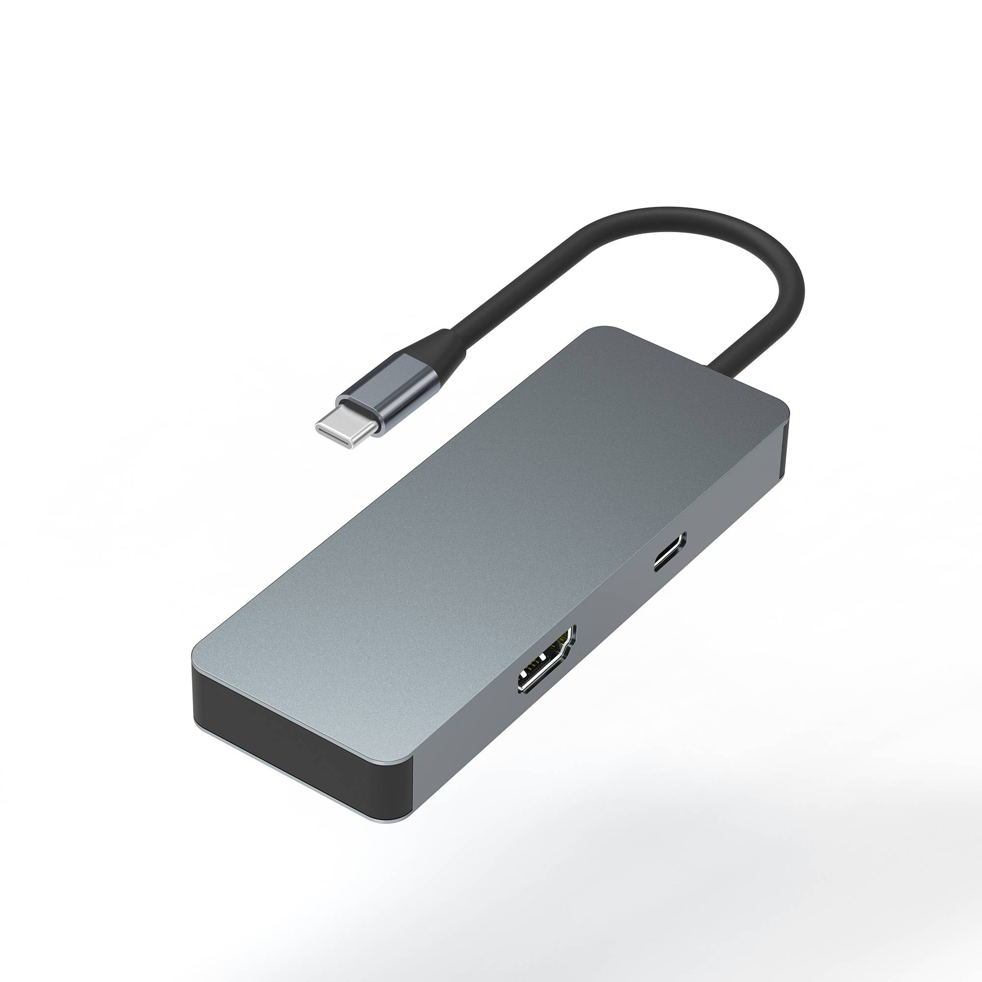 Xlayer USB 3.0 Typ C Hub 7 in 1 Grau