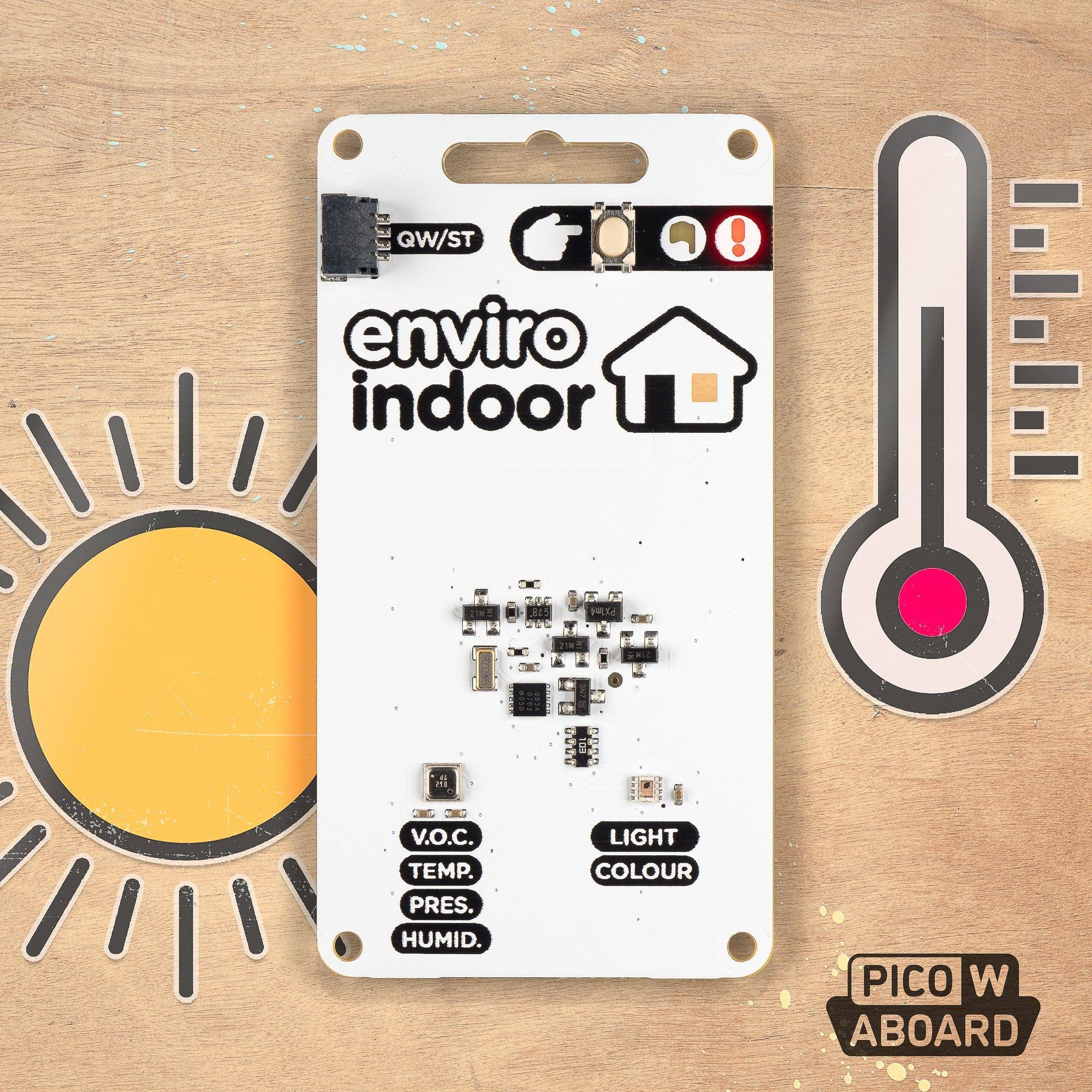 Enviro Indoor (Pico W Aboard), Enviro Indoor + Accessory Kit