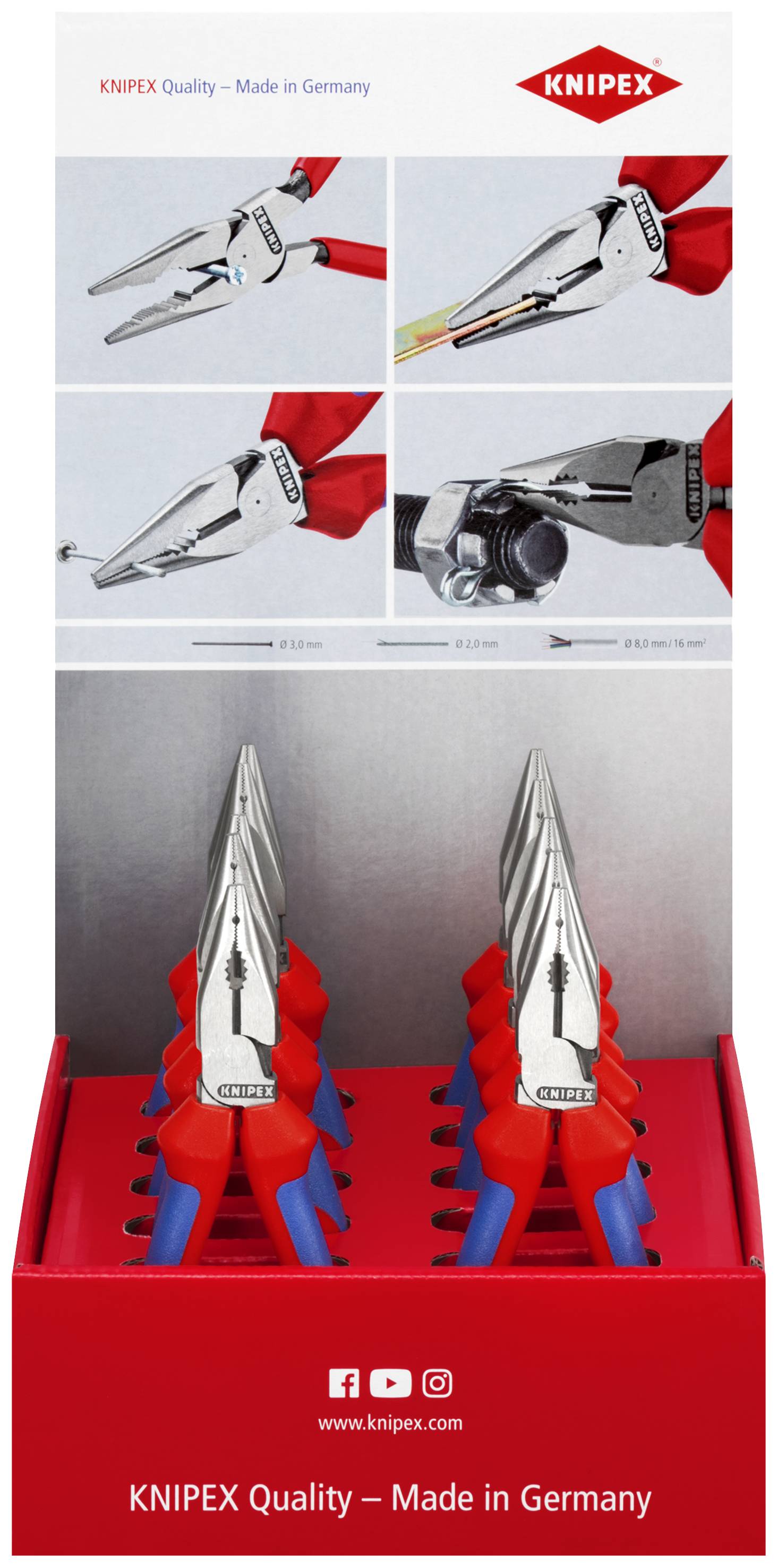 Knipex-Werk Thekendisplay 10-tlg. 00 18 01 V01