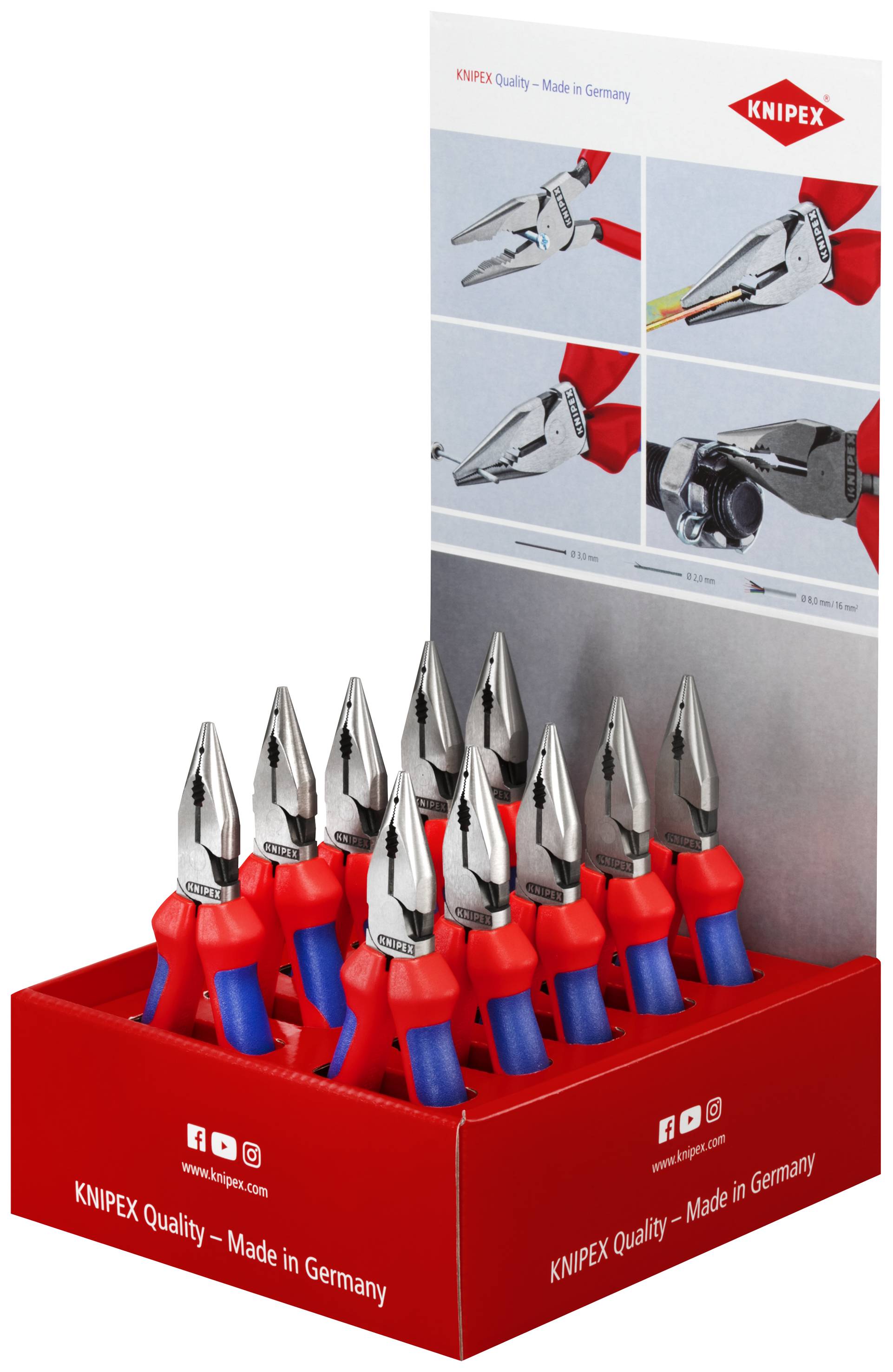 Knipex-Werk Thekendisplay 10-tlg. 00 18 01 V01